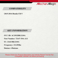MechanMagic back view with label showing part numbers for easy verification