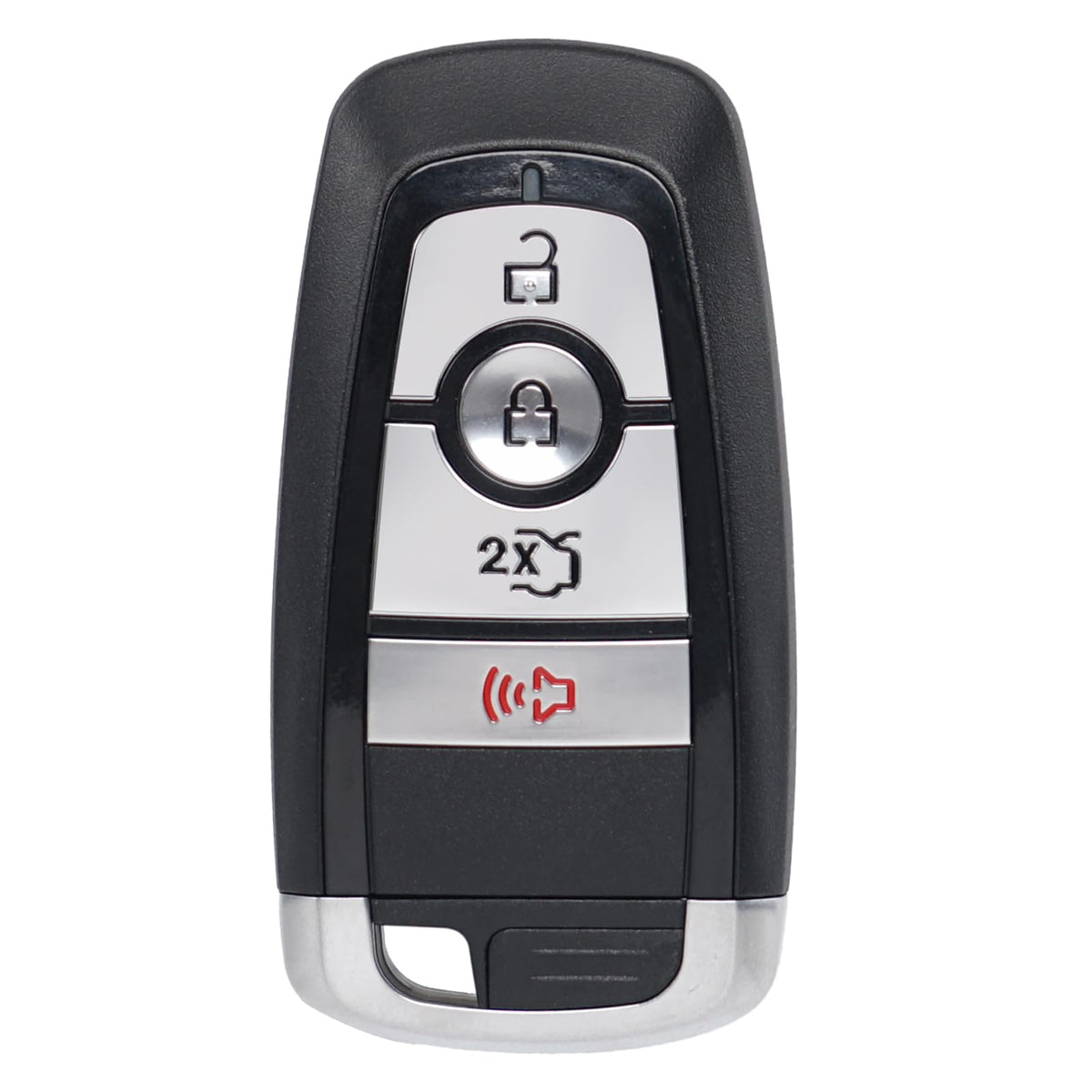 MechanMagic front view key fob showing 4-button layout and quick recognition benefit