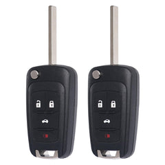 MechanMagic front view of two fobs showing button layout and fit benefits