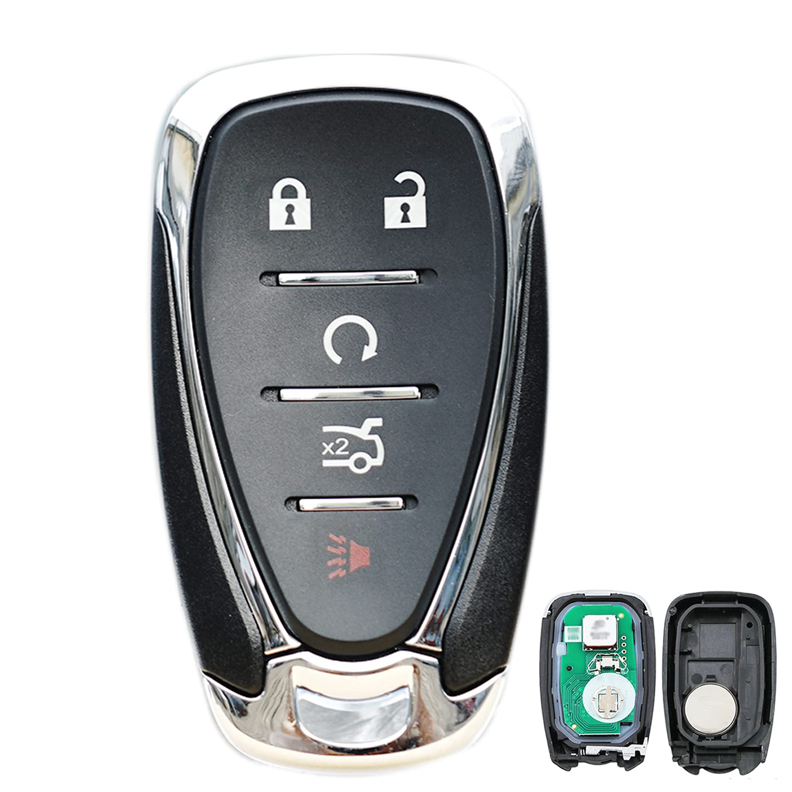 MechanMagic key fob resting on car center console to illustrate vehicle compatibility and user convenience