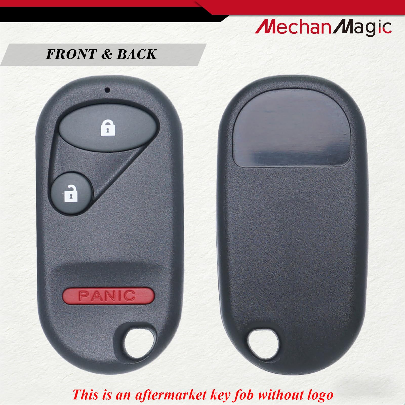 MechanMagic remote resting on car dash illustrating in-vehicle use and convenience