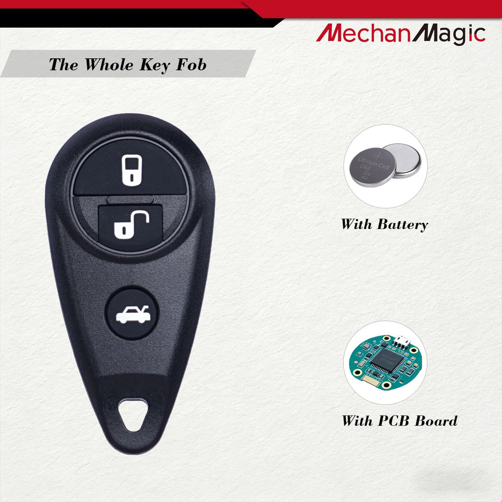 MechanMagic included battery visible beside fob for immediate testing