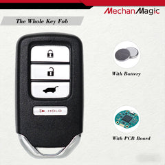 MechanMagic internal electronics board close-up showing pre-installed battery