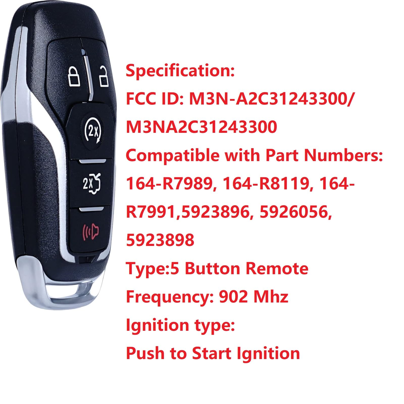 MechanMagic back panel label with FCC ID and clear fitment information benefit