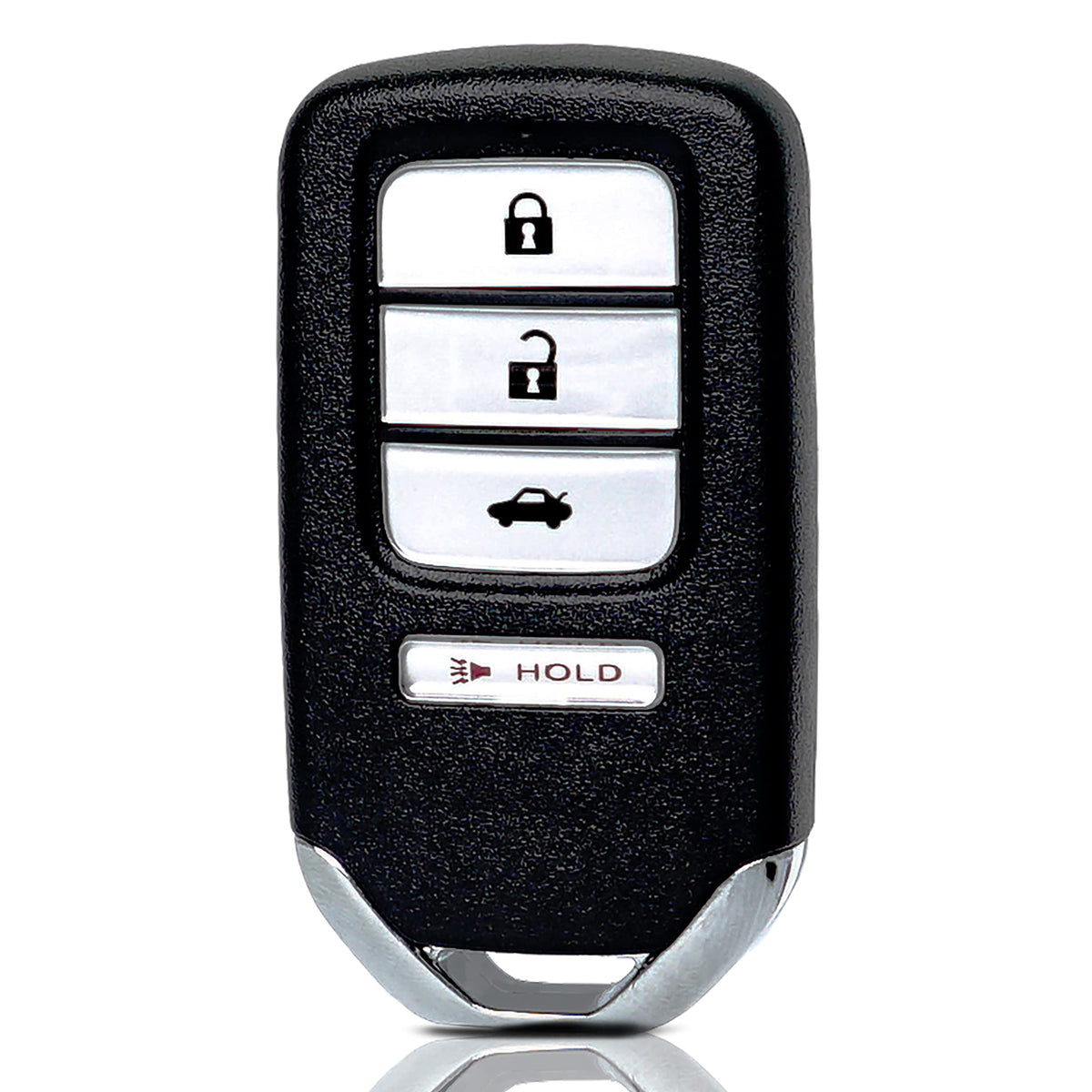 MechanMagic front view of key fob showing buttons and fit benefit