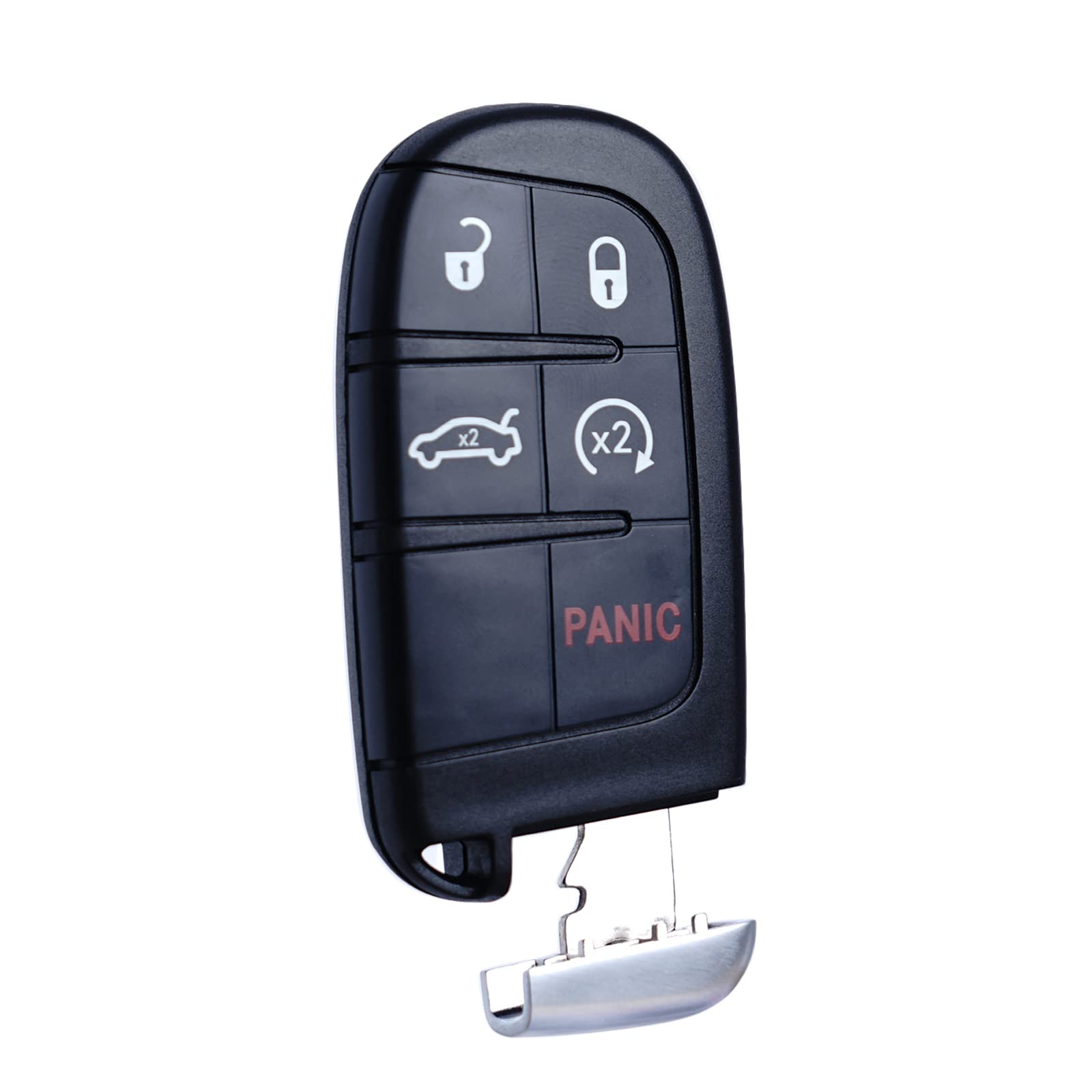 MechanMagic remote placed near car push-start button indicating vehicle compatibility