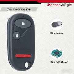 MechanMagic remote with installed battery ready to program and save installation time