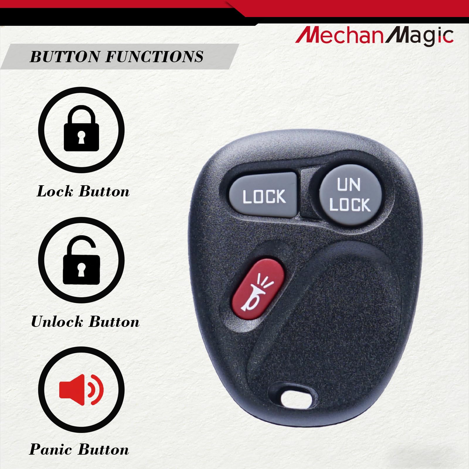 MechanMagic next to a car key showing scale and straightforward replacement fit
