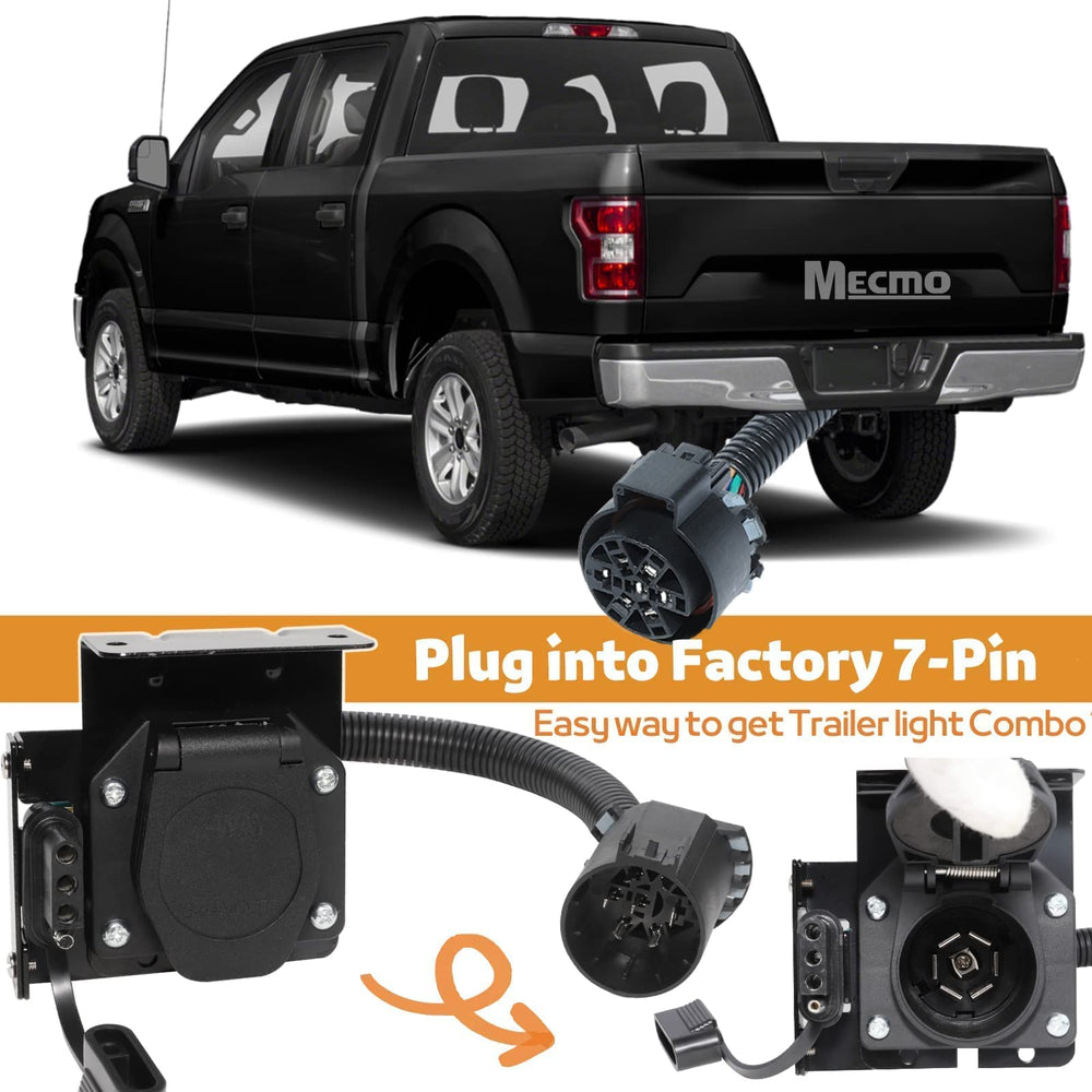 MECMO detailed view of 4-flat plug showing reliable lighting power