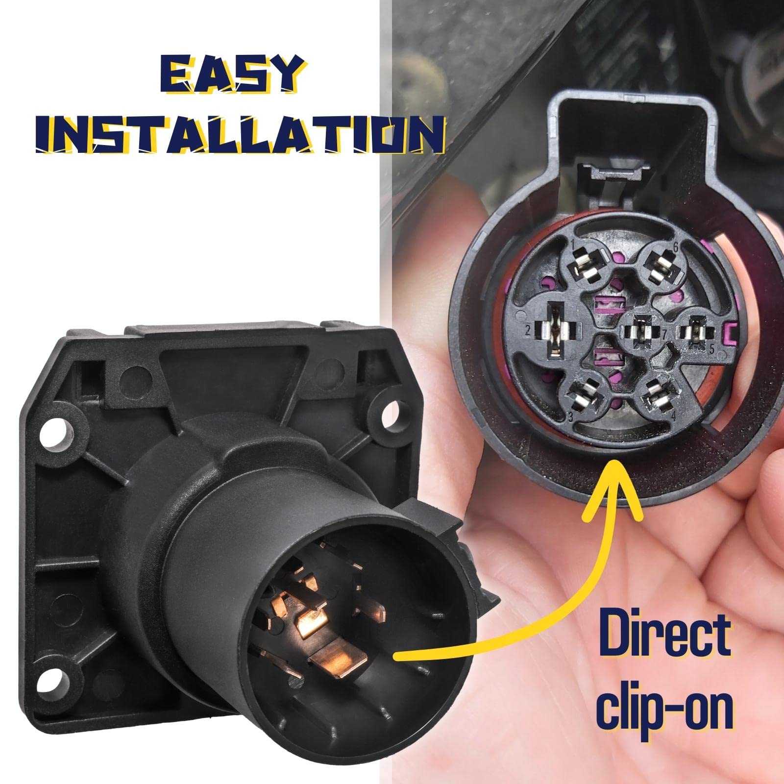 MECMO backside wiring plug with silicone seal for waterproofing