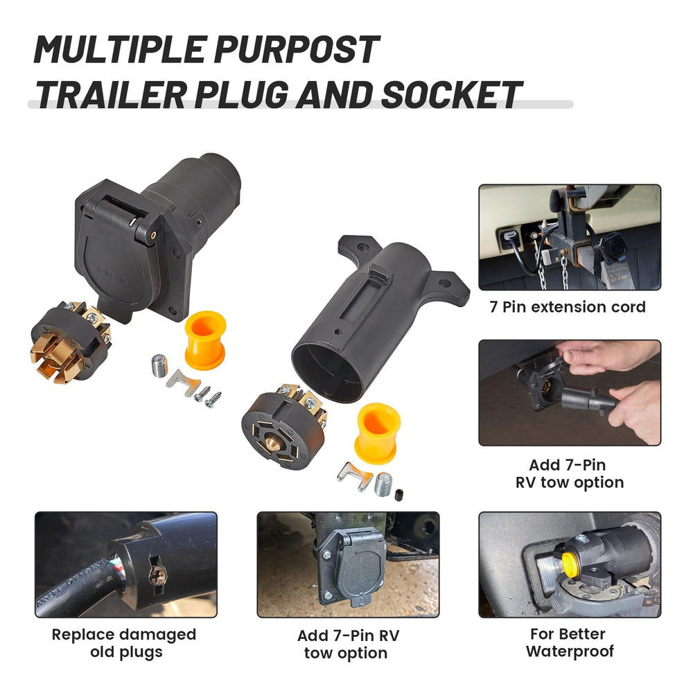 MECMO plug side grips and hooks for secure handling and quick disconnects