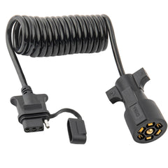 MECMO front 7‑pin to 4‑pin connector showing plug ends and ready to connect