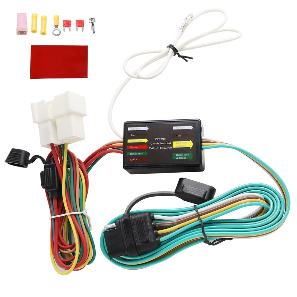 MECMO front connector showing plug face and ease of trailer hookup