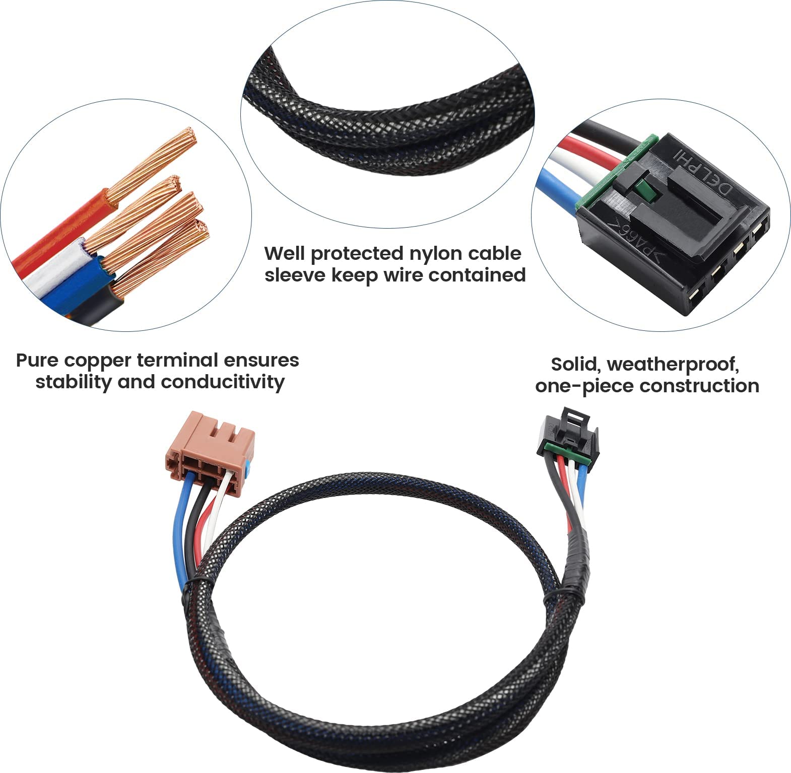 MECMO harness attached behind brake controller providing neat factory look
