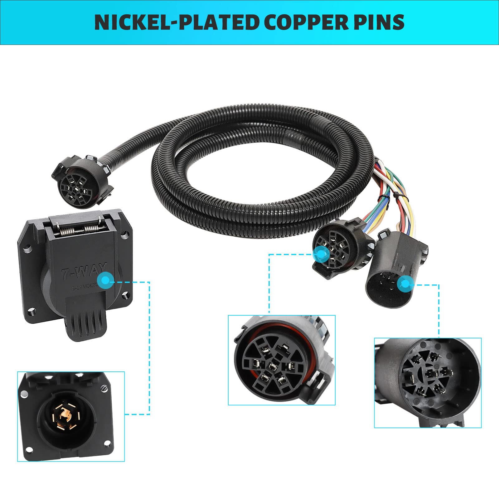 MECMO-installed on truck towing trailer showing simplified towing setup