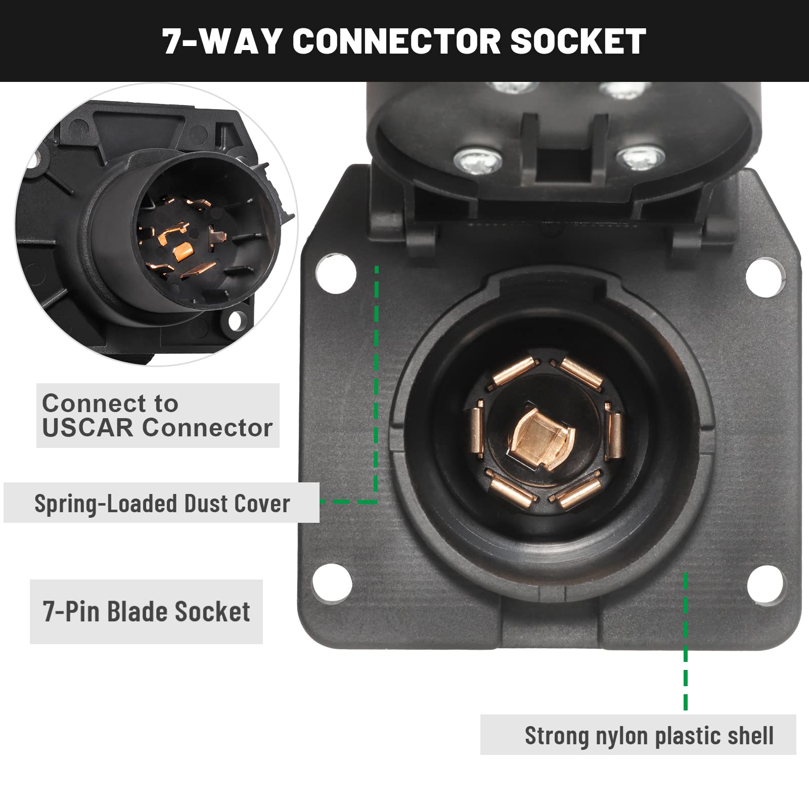 MECMO close-up reinforced nylon housing for durable impact resistance