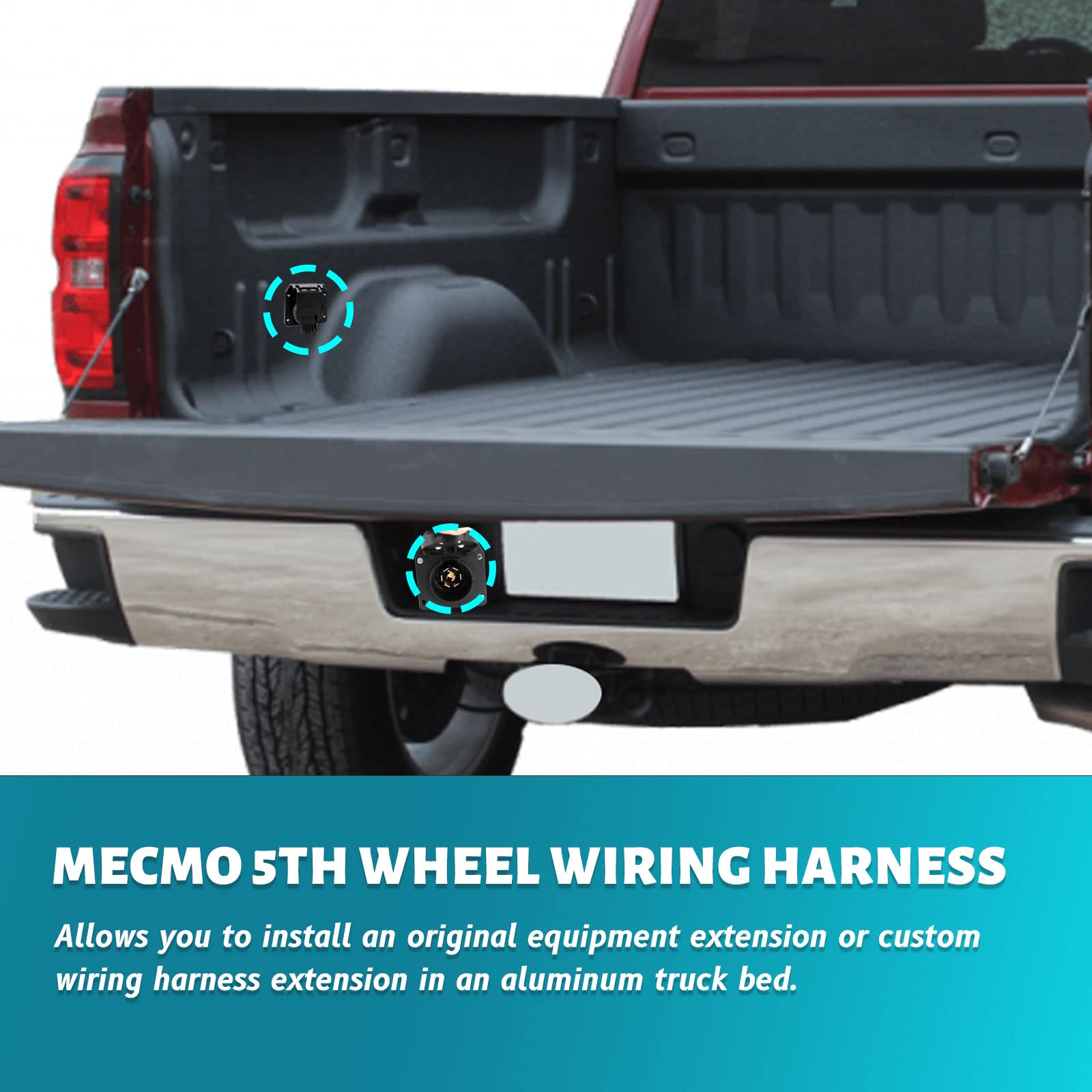 MECMO harness next to ruler showing 7-foot length for proper fitment