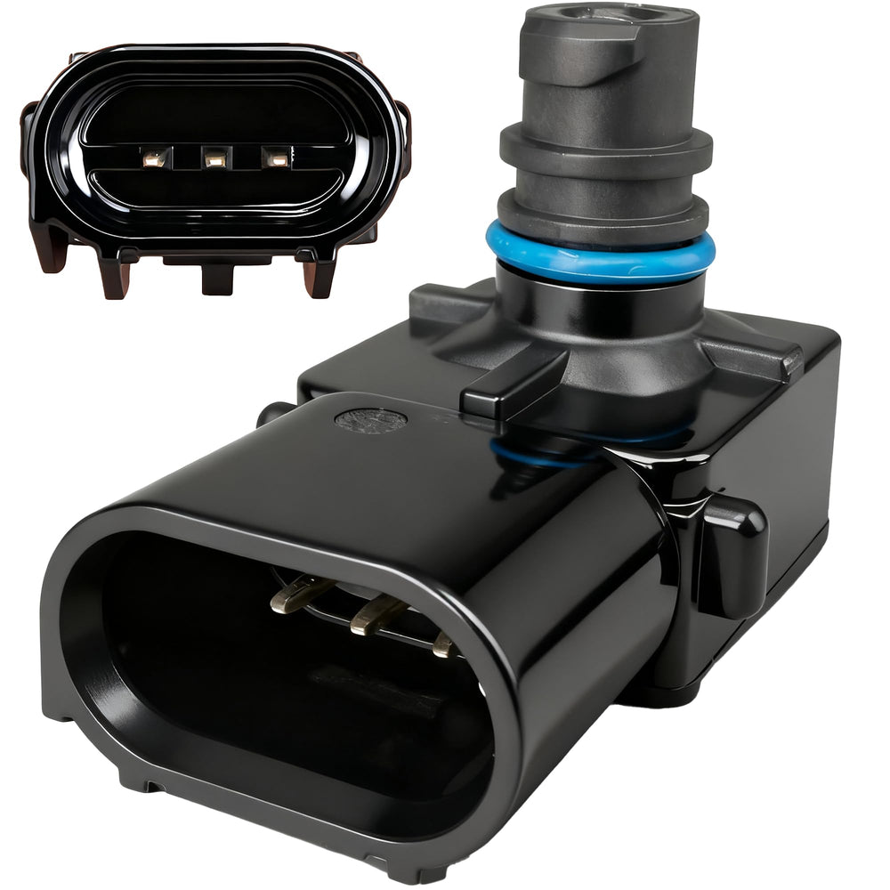 MecXora map sensor front view showing mounting and plug for easy replacement