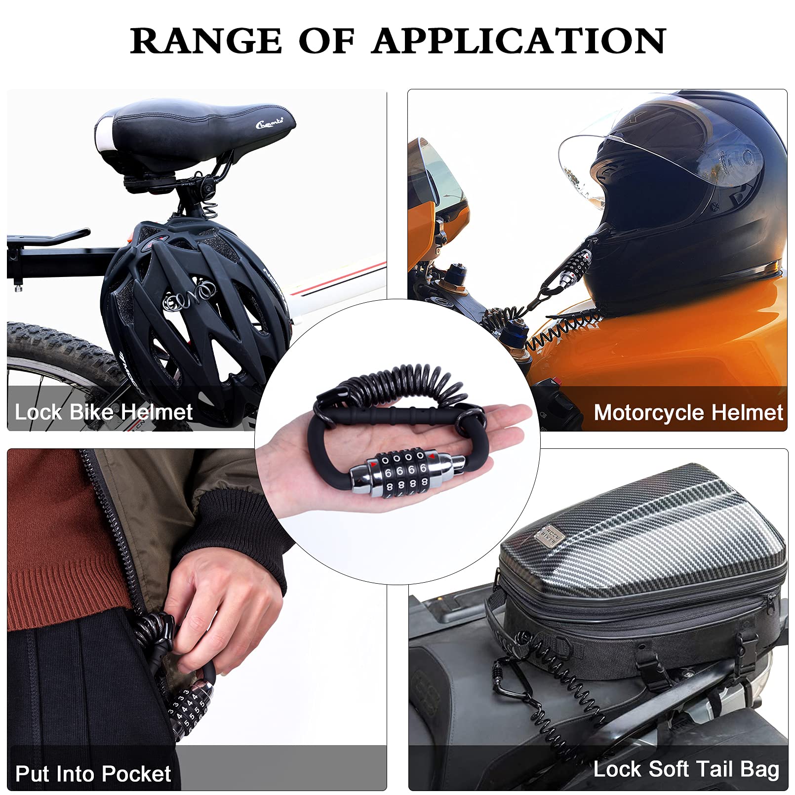 MEETLOCKS securing helmet to motorcycle offering visible theft deterrence