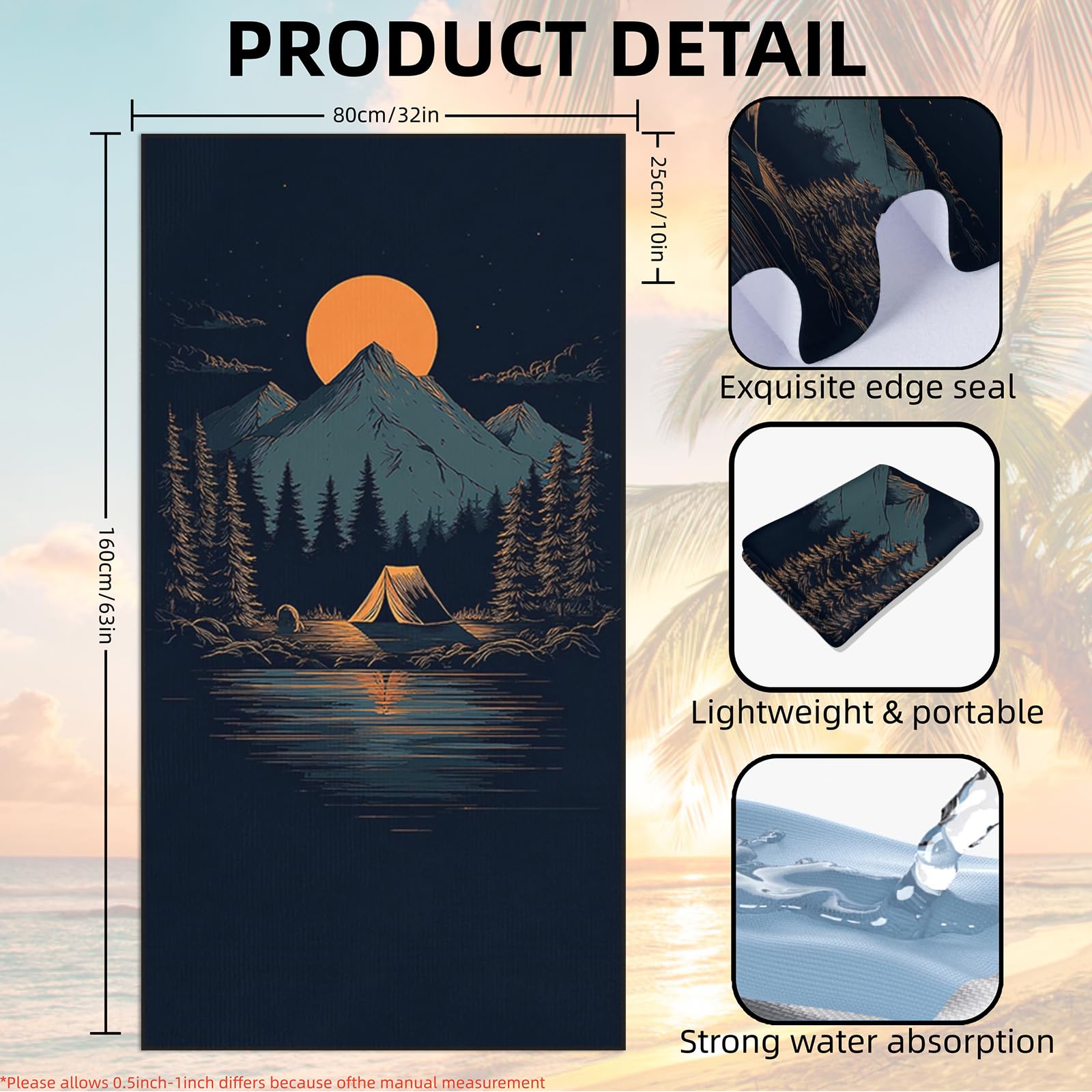 Meetravel towel packed in storage bag for easy transport benefit