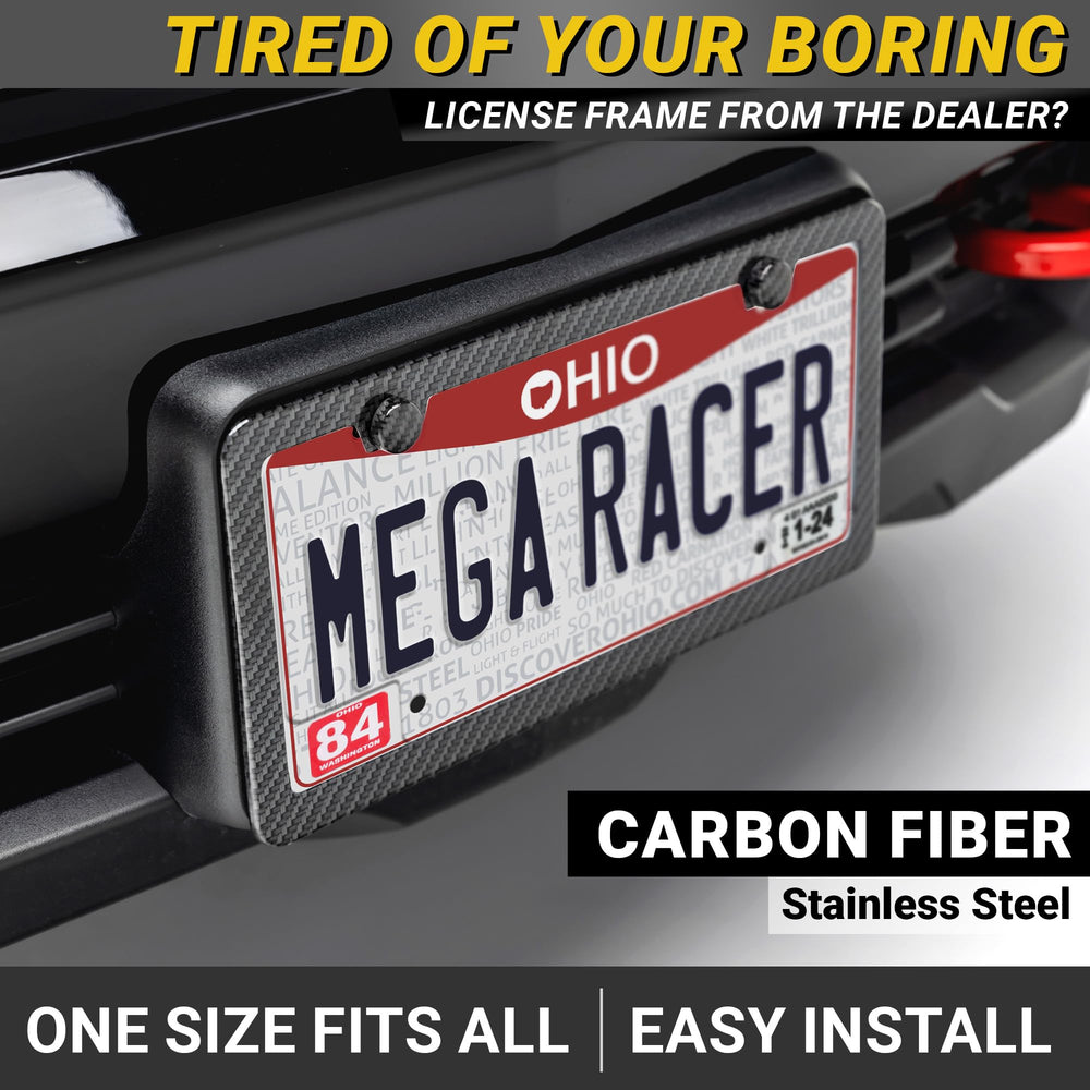 Mega Racer close-up of carbon fiber finish showing durable clear coat