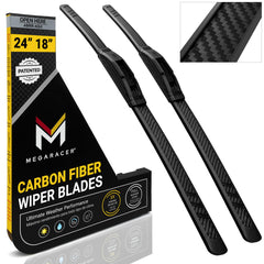 Mega Racer front packaging showing 24" and 18" blades and benefits