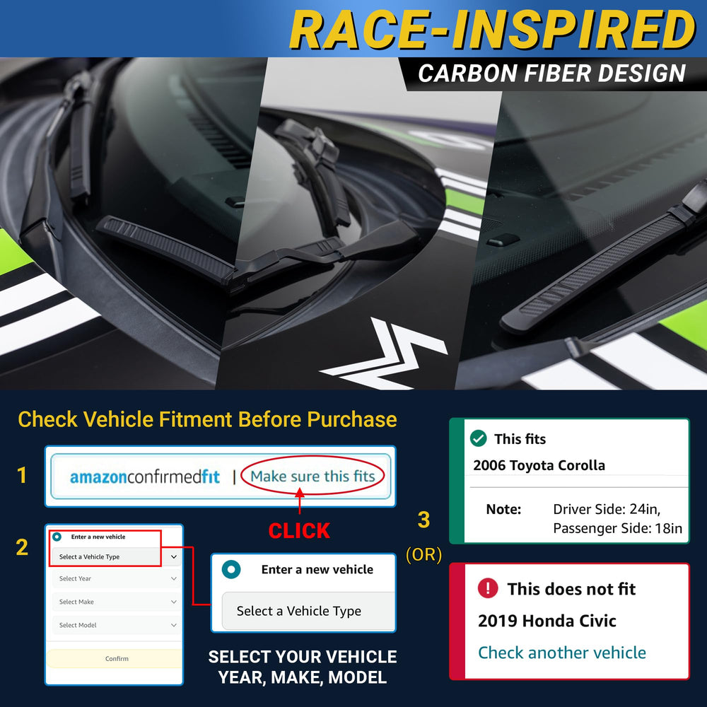 Mega Racer matte black low‑profile finish giving a sporty OEM look
