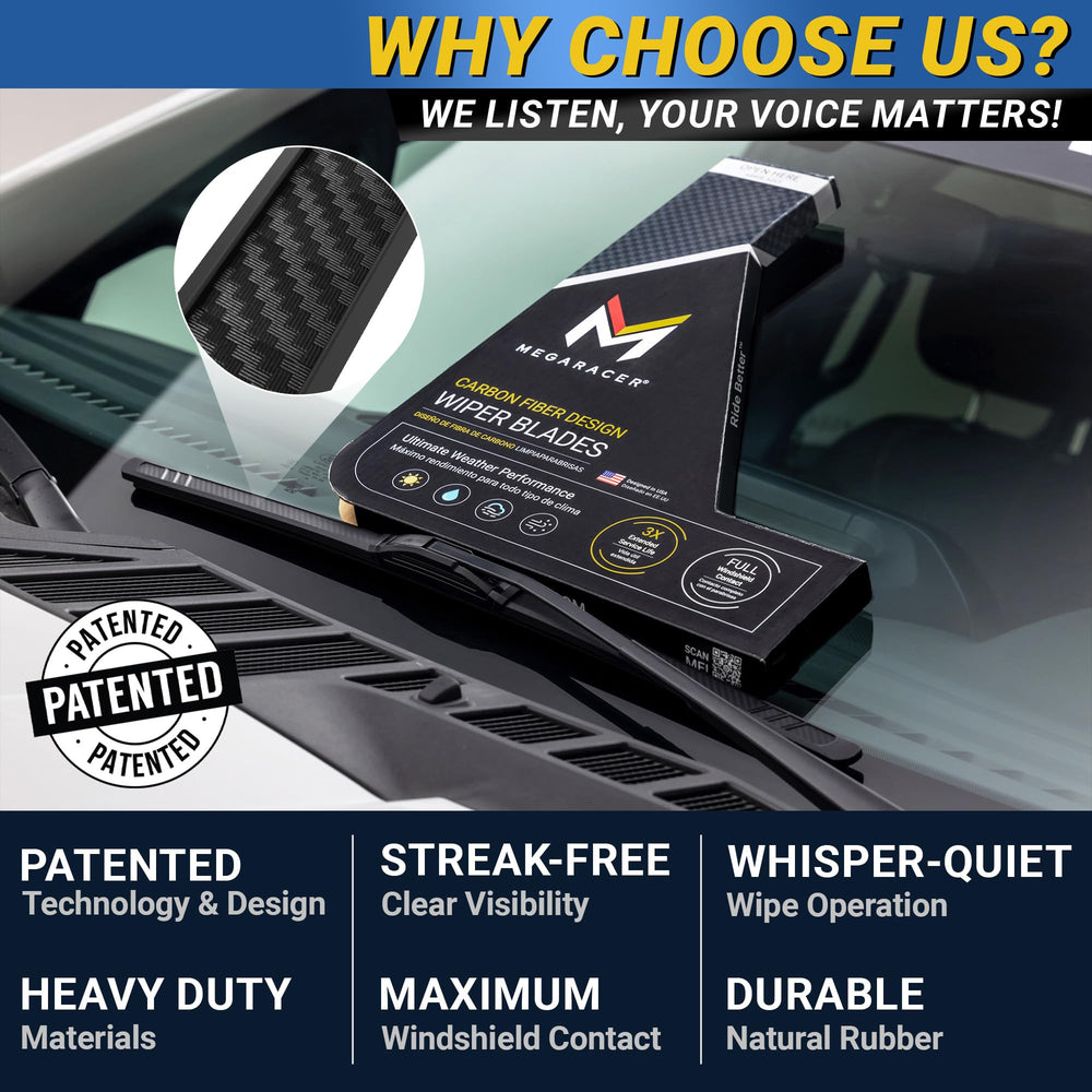 Mega Racer matte black housing and product label, communicates OE-grade build quality