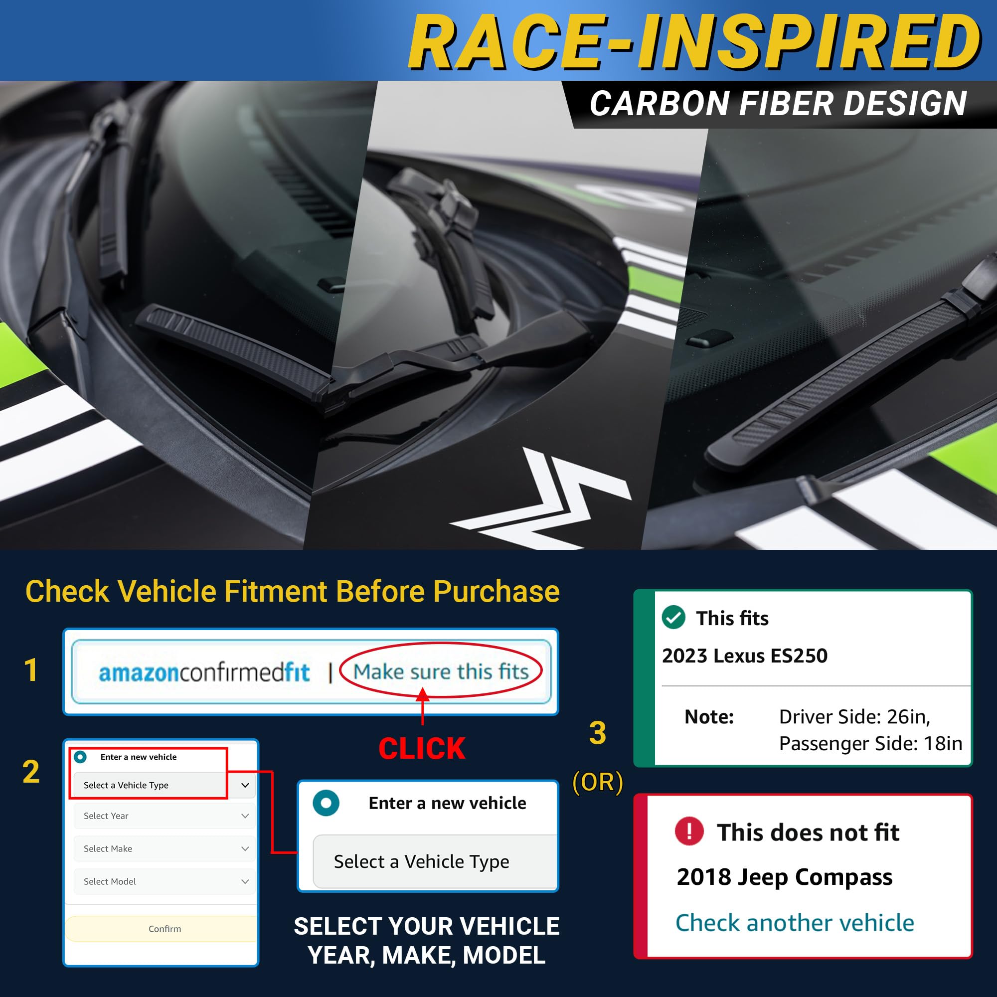 Mega Racer matte-black finish on vehicle for sporty OEM appearance