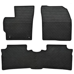Megiteller front driver floor mat fitted in Prius showing full coverage and protection