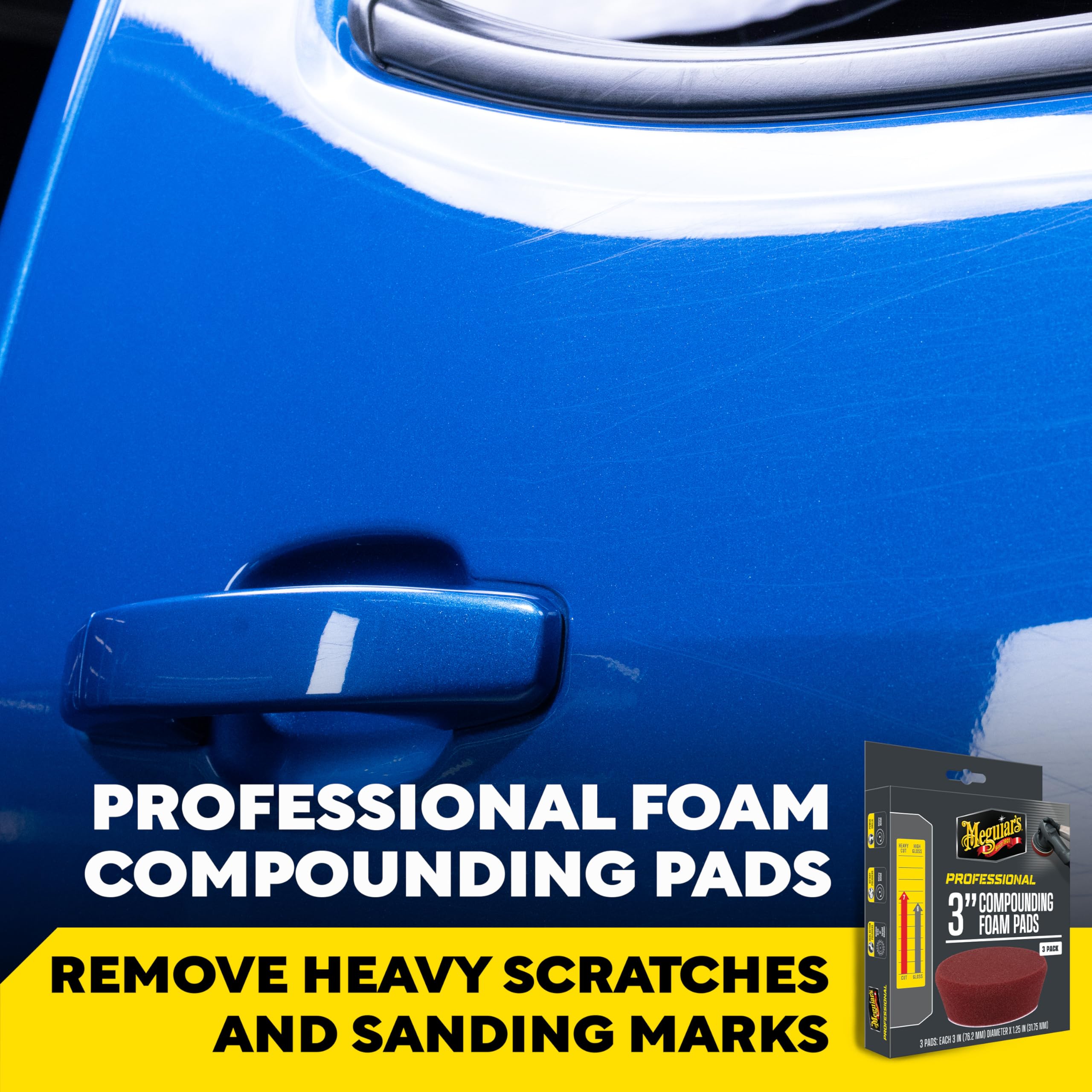 Meguiar's close-up of dense foam texture for consistent cutting performance