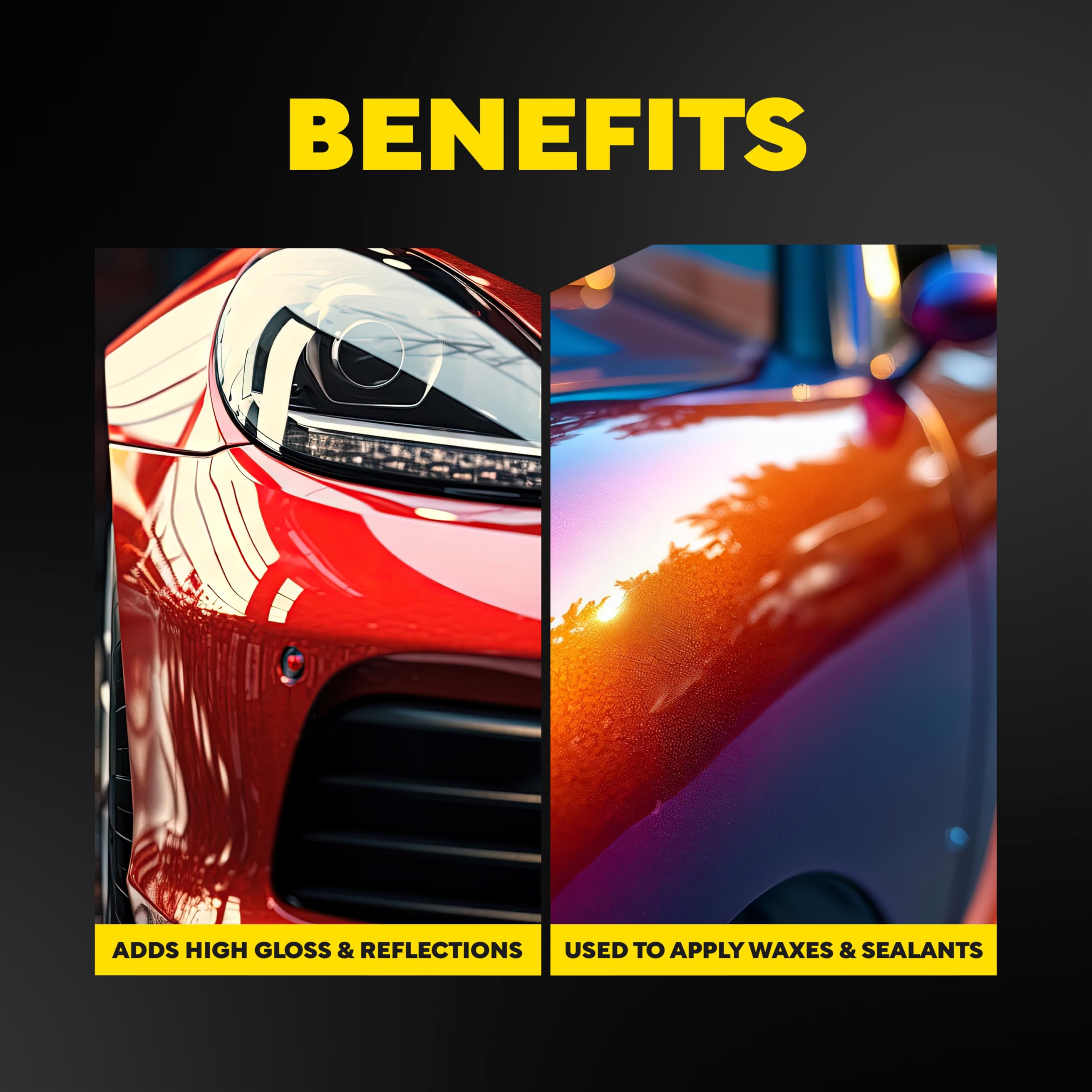 Meguiar's pad mounted on polisher demonstrates tool compatibility benefit