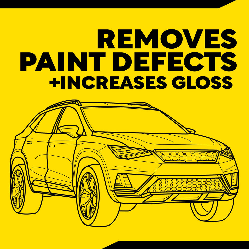 Meguiar's 6" pad mounted on a polisher demonstrating tool compatibility and control