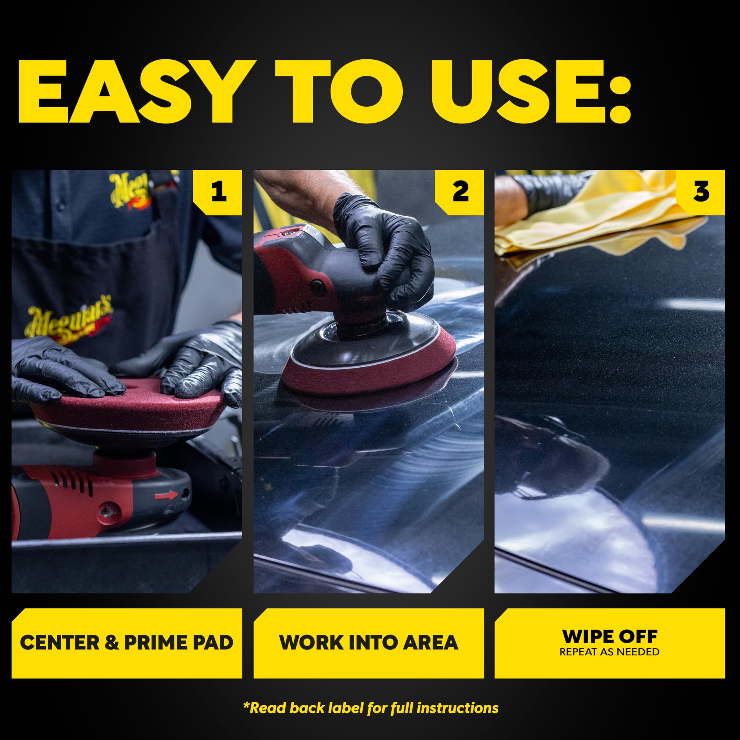 Meguiar's 6" pad after washing showing reusable design and cost savings