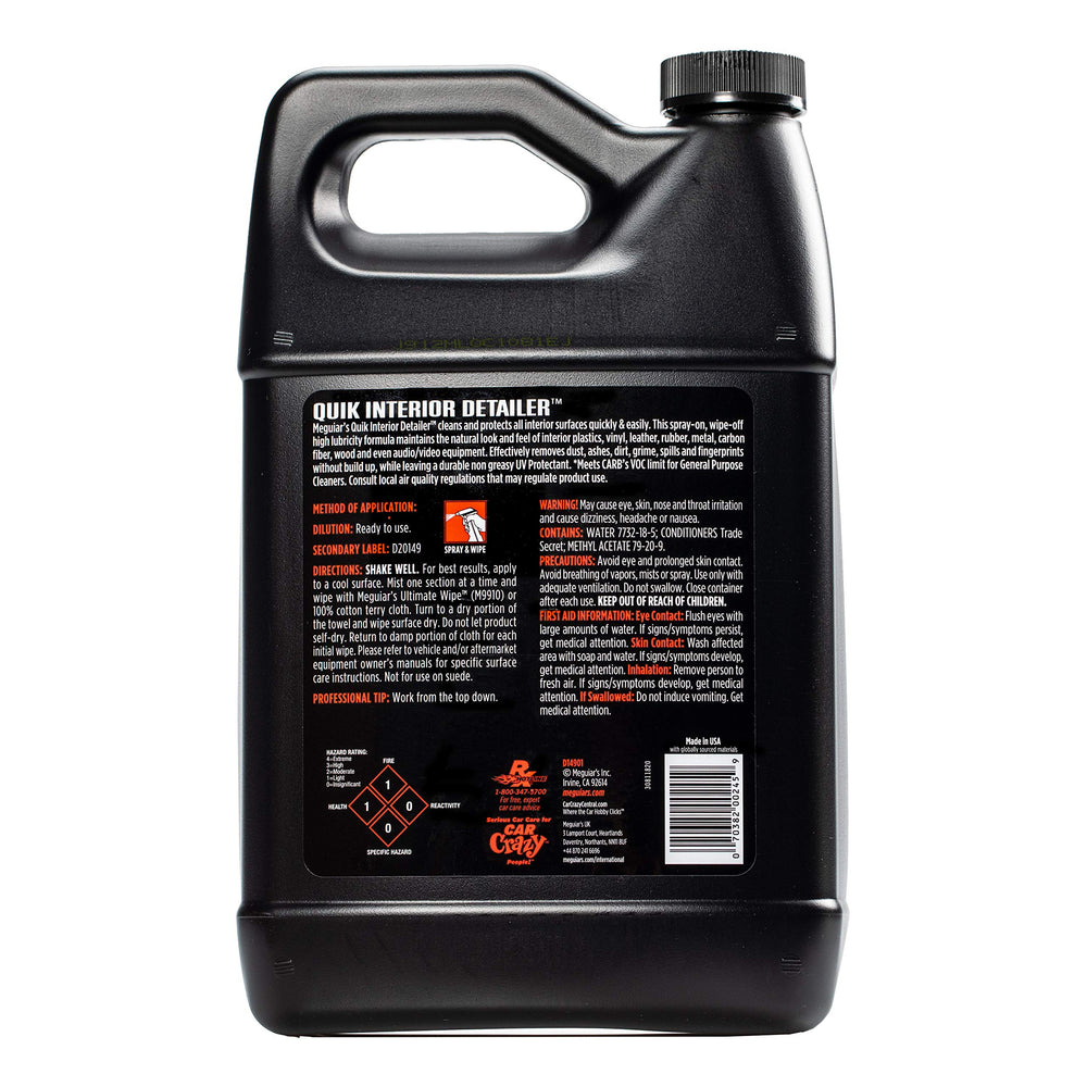 Meguiar's before and after vinyl seat showing visible restoration benefit