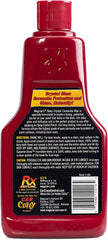Meguiar's Deep Crystal being applied to black car hood by hand, showing improved gloss and depth