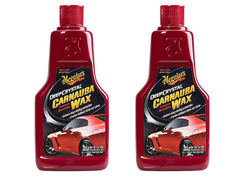Meguiar's Deep Crystal front packaging showing two 16 oz bottles and clear label, highlights convenience