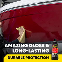 Meguiar's being applied by hand on gelcoat to restore gloss quickly
