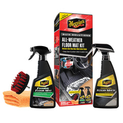 Meguiar's front packaging kit showing included cleaner and protectant for quick identification and convenience
