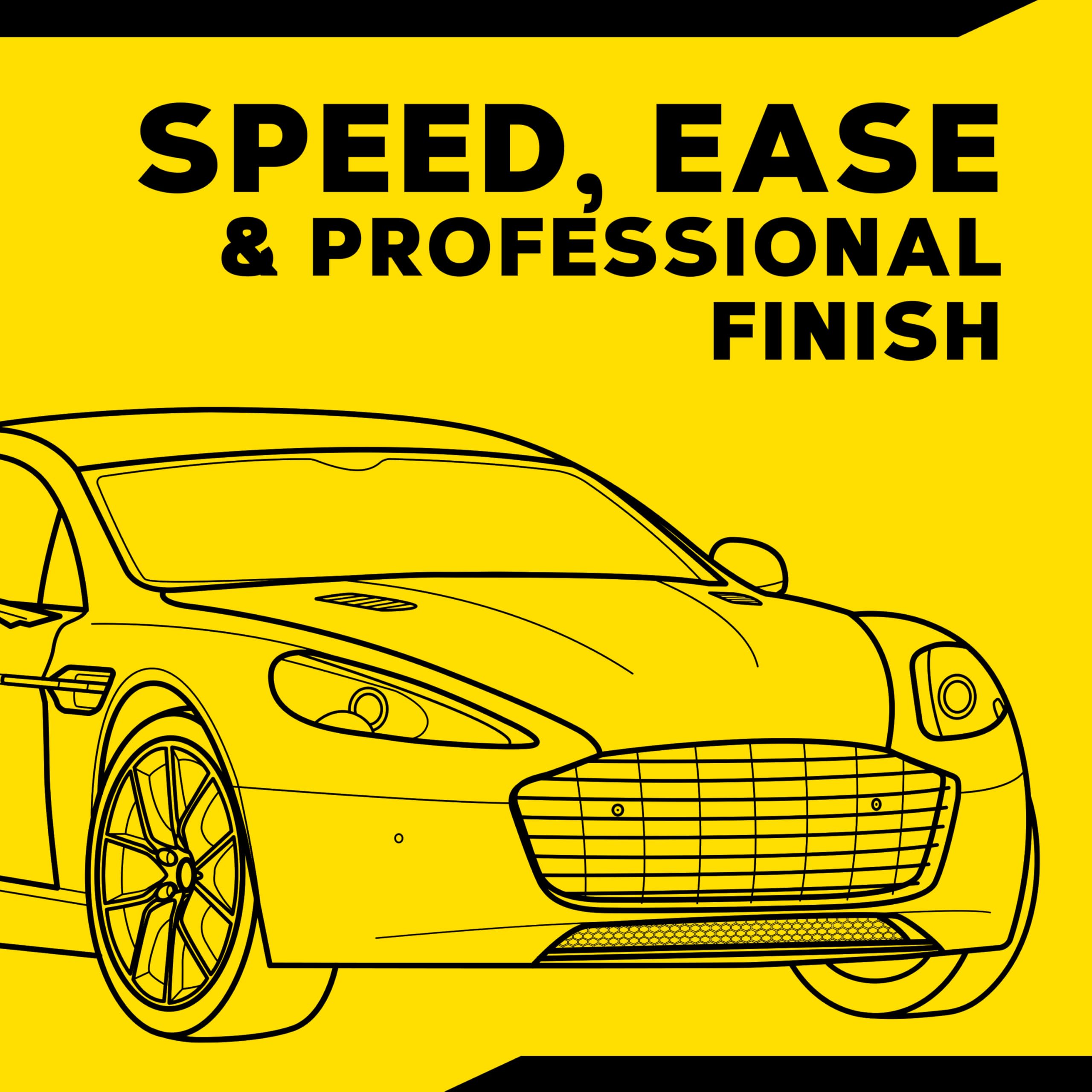 Meguiar's G3500 in use on car hood showing efficient swirl removal and improved gloss