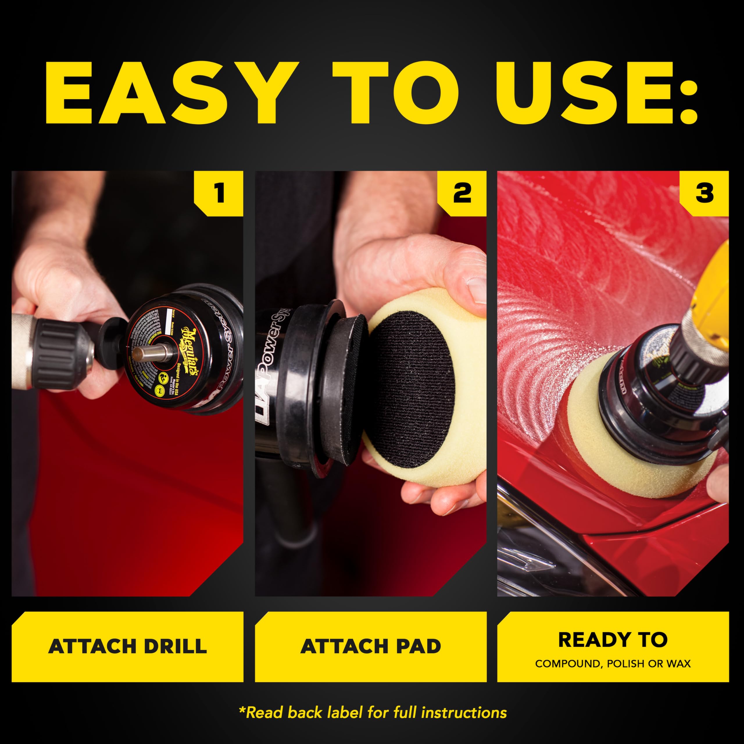 Meguiar's G3500 package contents showing included pad for immediate polishing benefit