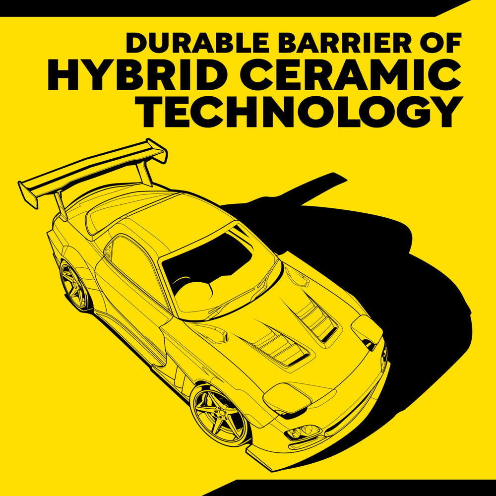 Meguiar's close-up of extreme water beading demonstrating hydrophobic protection