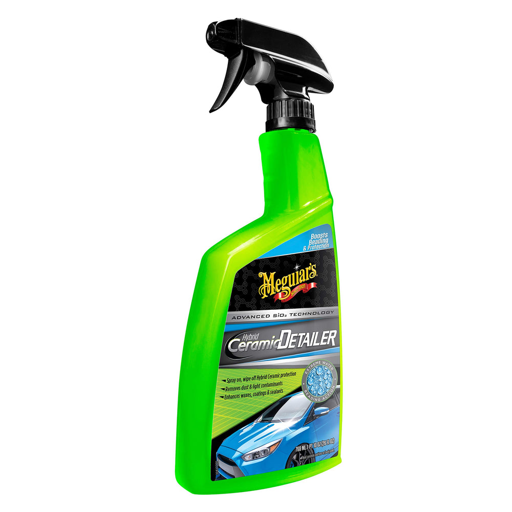 Meguiar's close-up label and ingredient area showing formula clarity benefit