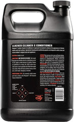 Meguiar's solution being poured with close-up of pour spout showing controlled refill benefit