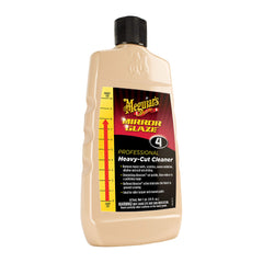 Meguiar's M04 being poured to pad illustrating controlled dispensing benefit