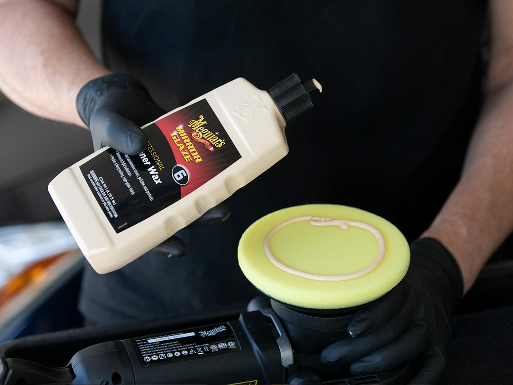 Meguiar's finished paint surface showing deep reflection and color depth