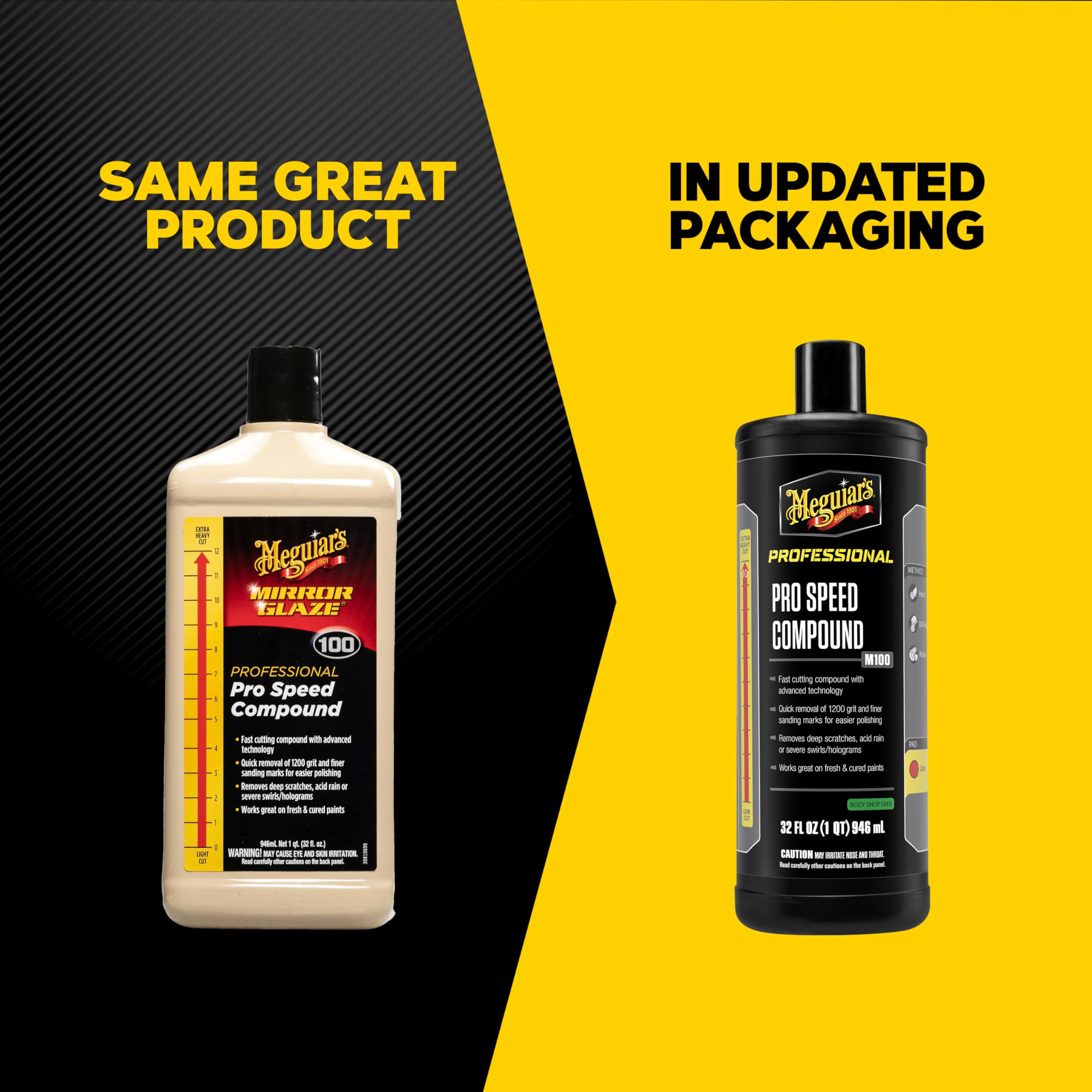 Meguiar's open cap and compound texture showing ease of application