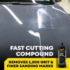 Meguiar's used with wool pad on buffer for fast-cut polishing