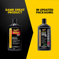 Meguiar's M105 open showing cream texture for controlled cutting action