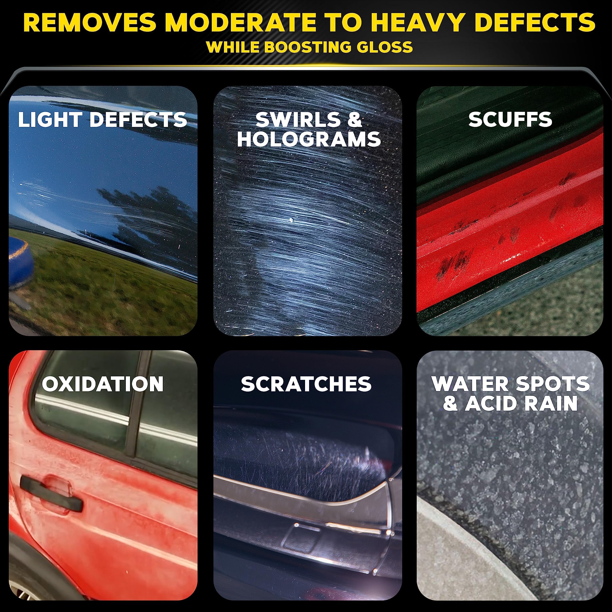 Meguiar's compound texture on applicator showing smooth micro-abrasives for fast cutting